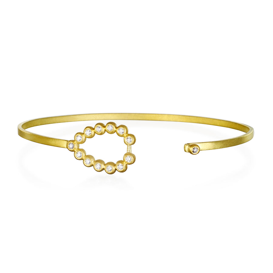 Teardrop Diamond Bangle