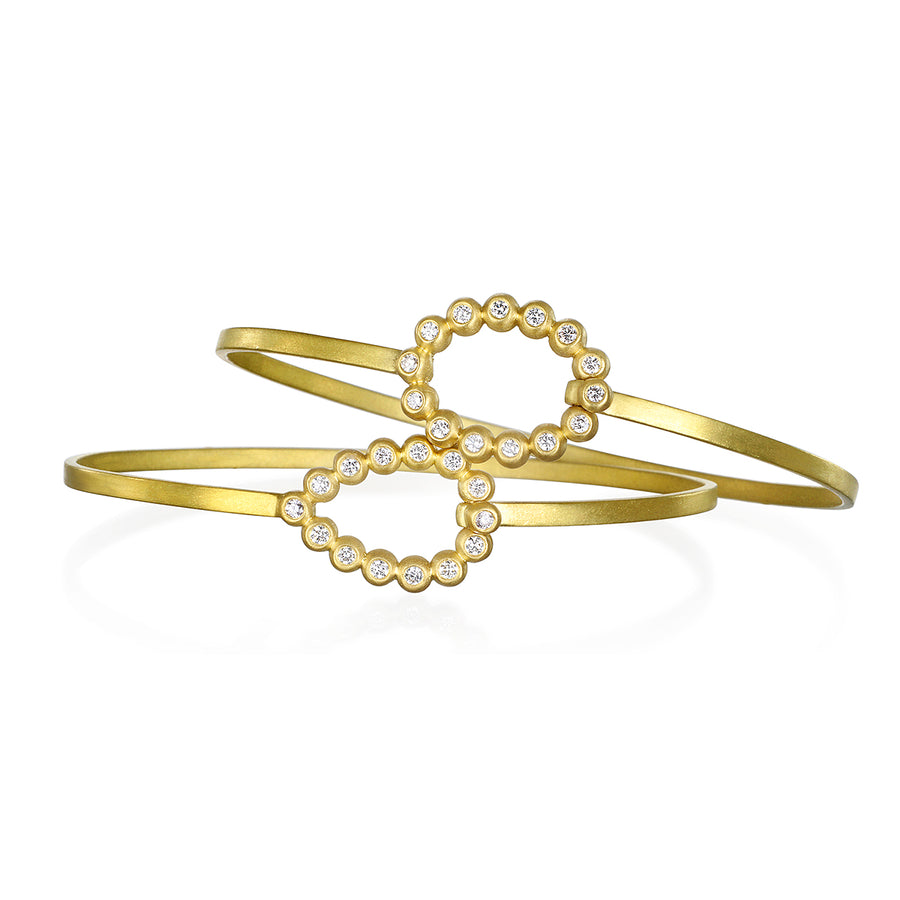 Oval Closure Diamond Bracelet