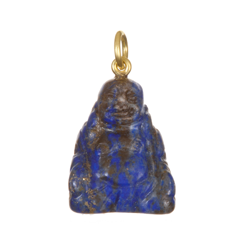 18 Karat Gold Gemstone Buddha Charms - Sold Separately