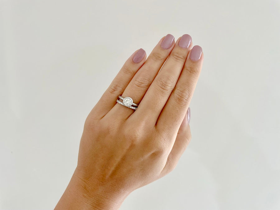 Platinum Round Brilliant Cut Diamond Solitaire Ring