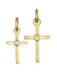 18 Karat Gold Diamond Cross - Sold Separately