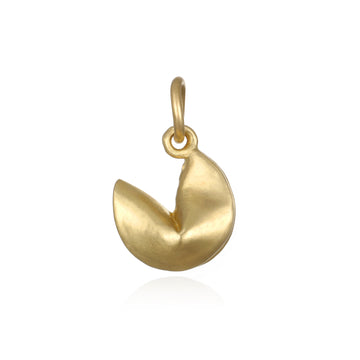 18 Karat Gold Fortune Cookie Charm