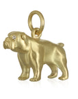 18 Karat Gold Bulldog Charm