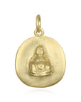 18 Karat Gold Buddha Disc Charm