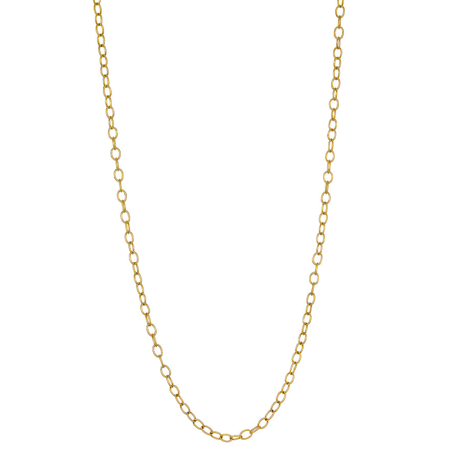 18 Karat Gold Small Oval Link Chain