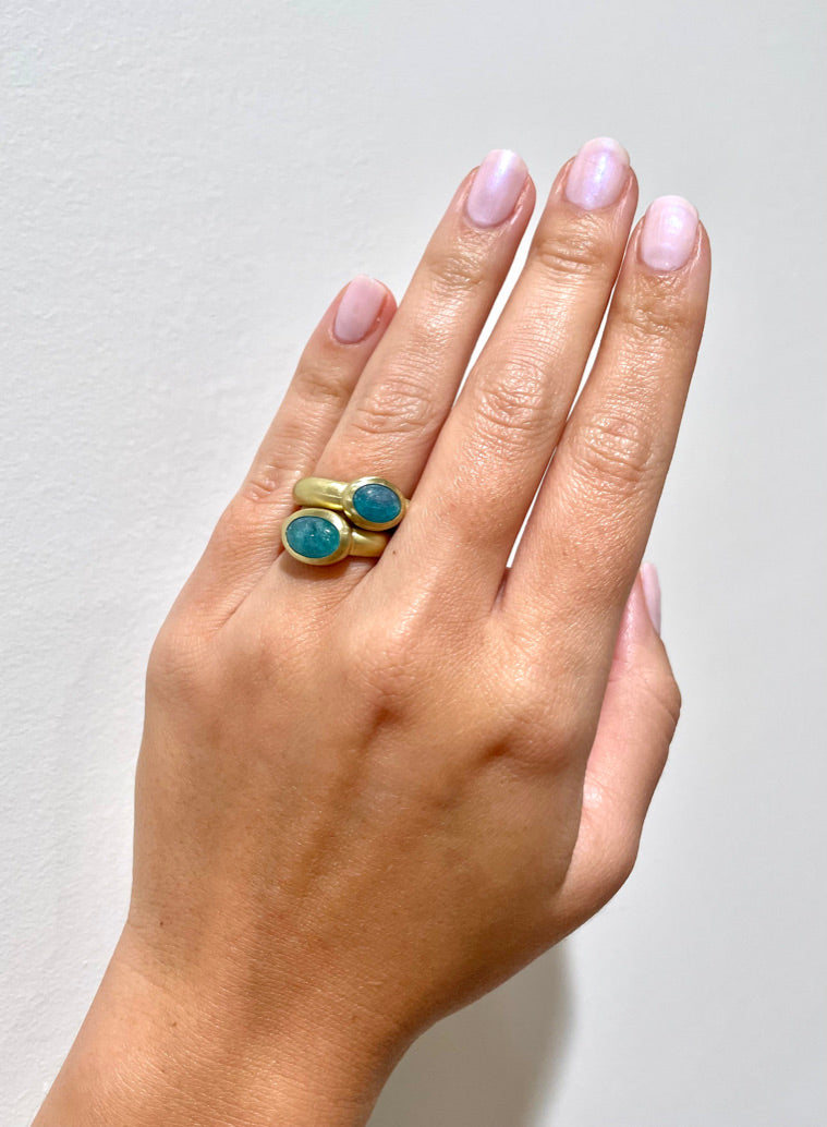 Paraiba Tourmaline Bezel Ring