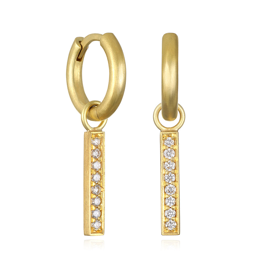 18 Karat Gold Hinged Hoops - Small