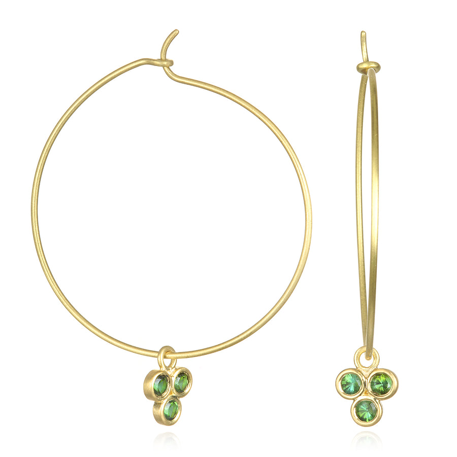Mozambique Blue Green Tourmaline Trio Drops