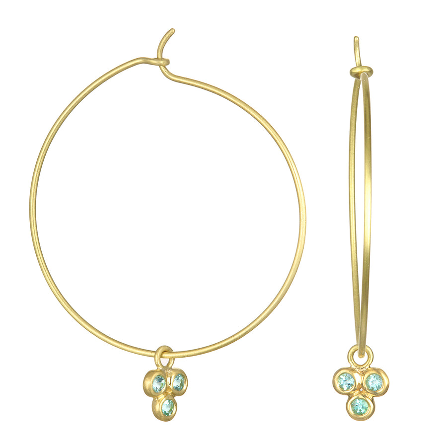 Mozambique Blue Green Tourmaline Trio Drops