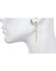 18 Karat Gold Torpedo Earrings
