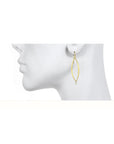 18 Karat Gold Marquise Earrings