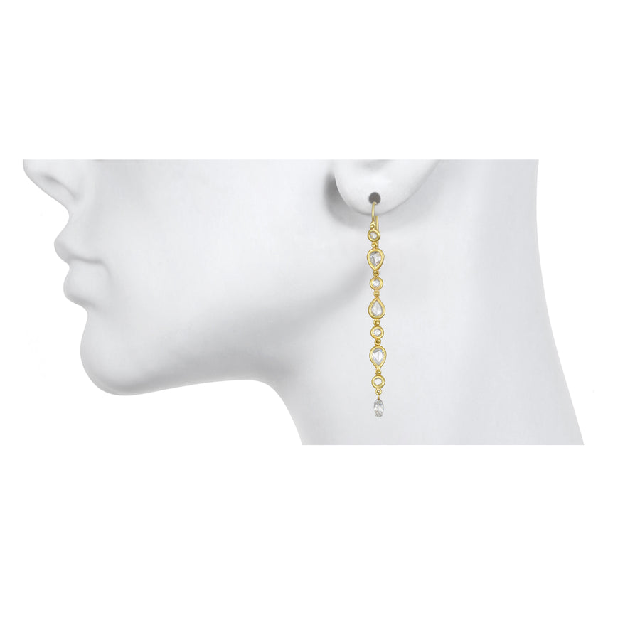Marquise Diamond Line Earrings