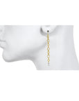 Geo Diamond Line Earrings
