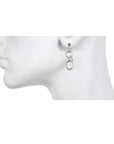 Double Diamond Slice Earrings