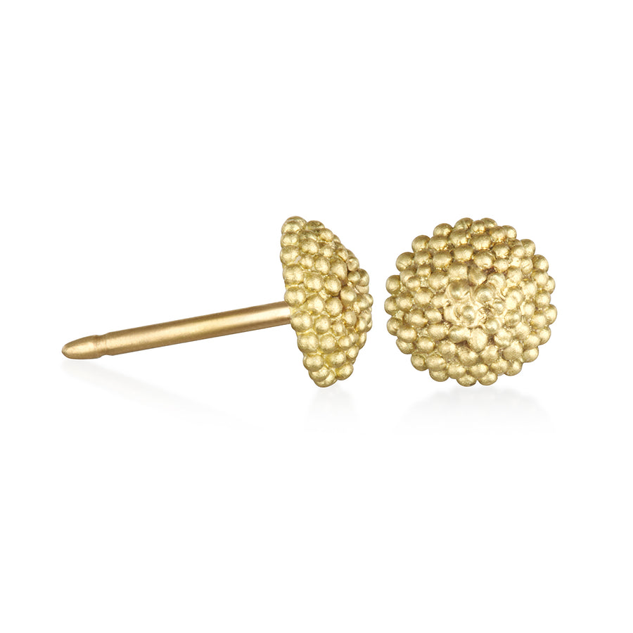 18 Karat Gold Granulation Dome Studs - Small
