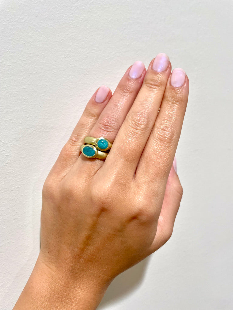 Paraiba Tourmaline Bezel Ring