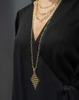 18 Karat Gold Handmade Paperclip Chain