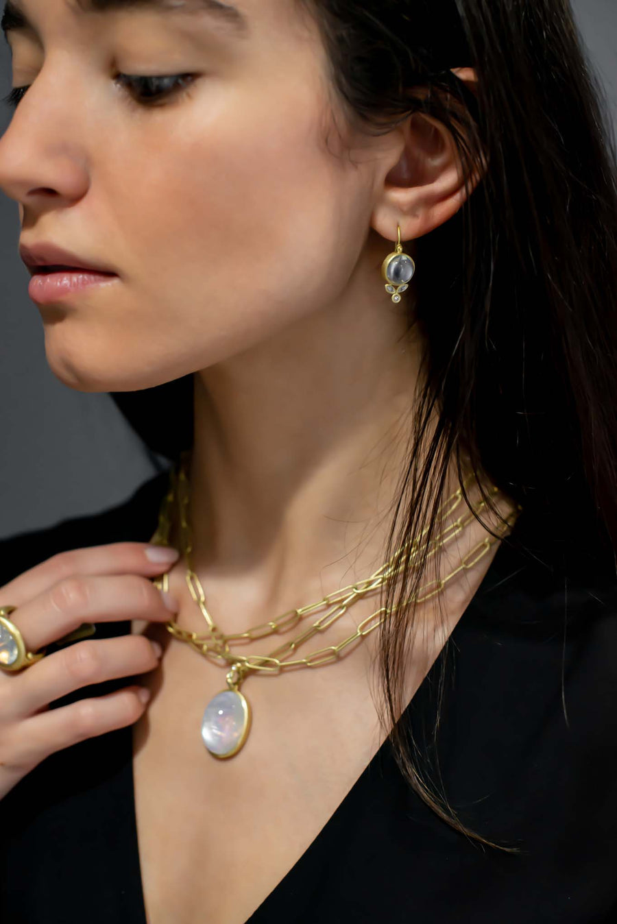 18 Karat Gold Handmade Paperclip Chain