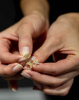18 Karat Gold Diamond Lucky Charm Studs