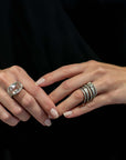 Platinum Tapered Diamond Baguette Ring
