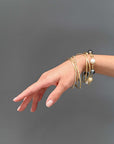 18 Karat Gold Flat Bangles