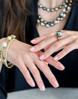 18 Karat Gold Flat Bangles