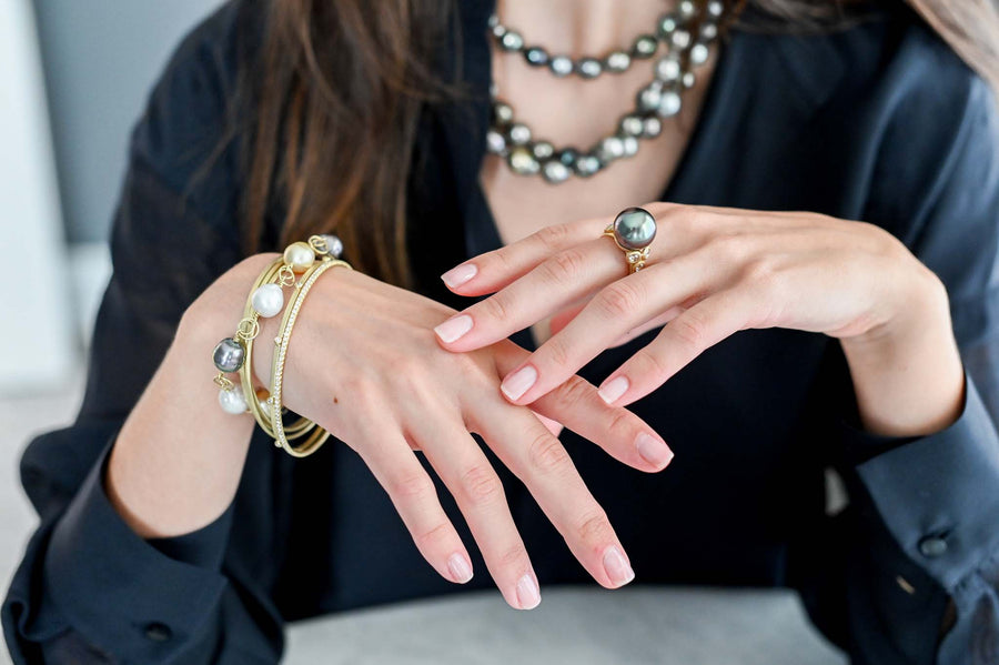 18 Karat Gold Flat Bangles