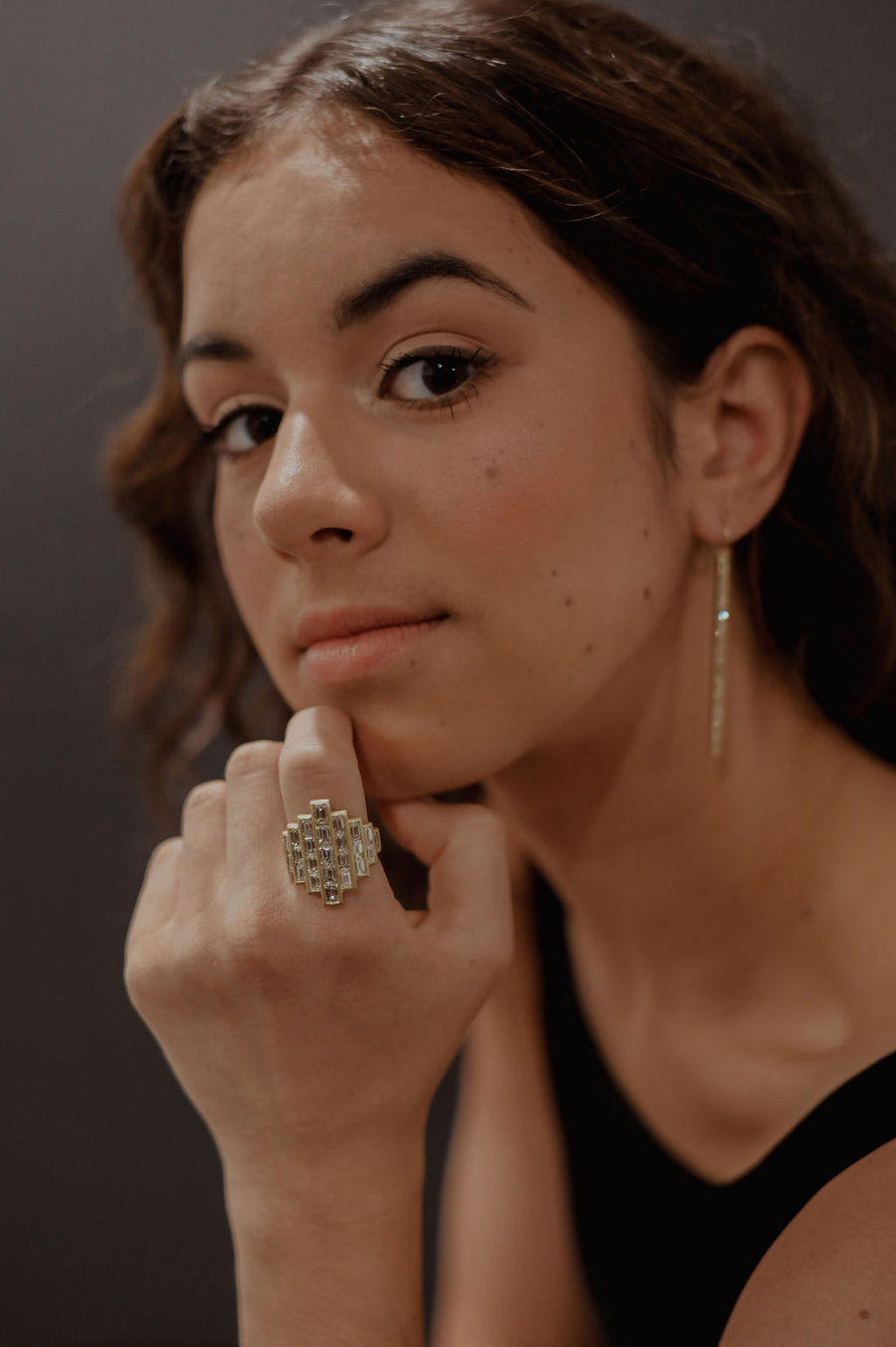 Diamond Shield Ring