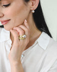 18 Karat Gold Pink Coin Pearl Earrings