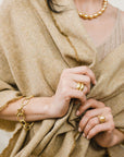 18 Karat Gold Golden South Sea Pearl Necklace