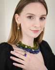 18 Karat Gold Peridot Bead Necklace
