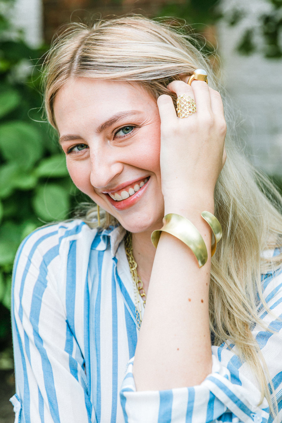 18 Karat Gold Anticlastic Bypass Cuff