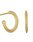 18 Karat Gold Granulation Hoops