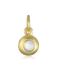 18 Karat Gold Bezel Set Colored Birthstone Charms