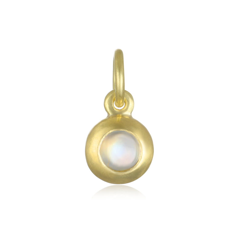 18 Karat Gold Bezel Set Colored Birthstone Charms