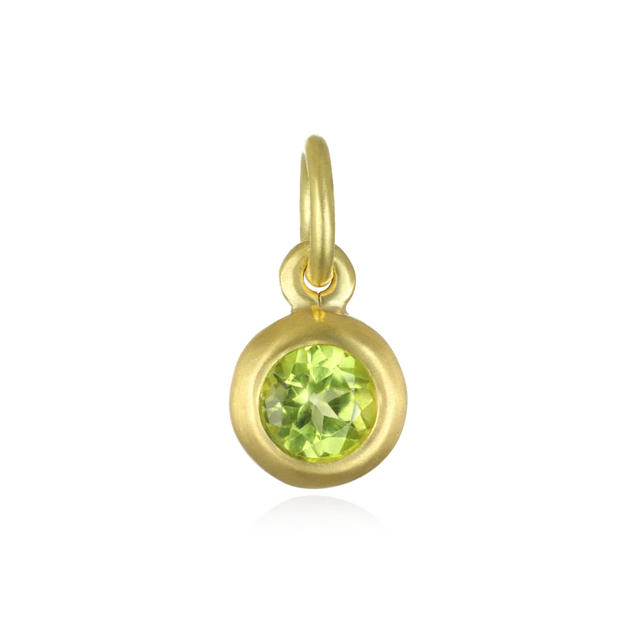 18 Karat Gold Bezel Set Colored Birthstone Charms