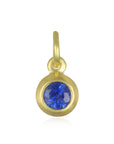 18 Karat Gold Bezel Set Colored Birthstone Charms