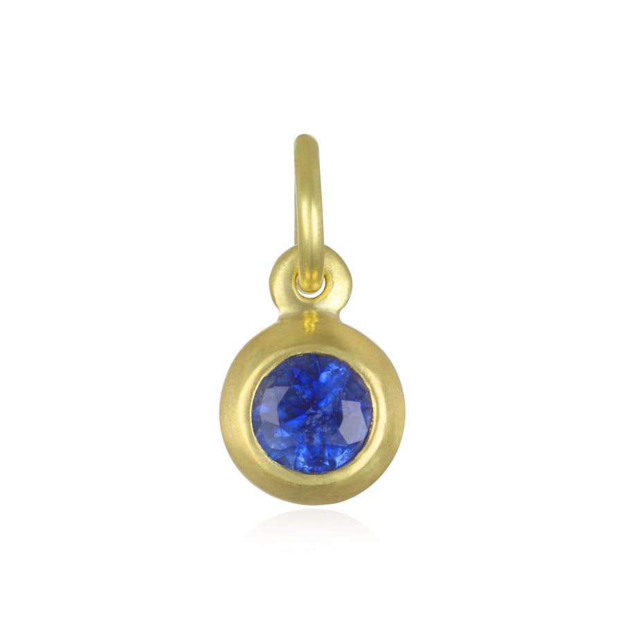 18 Karat Gold Bezel Set Colored Birthstone Charms