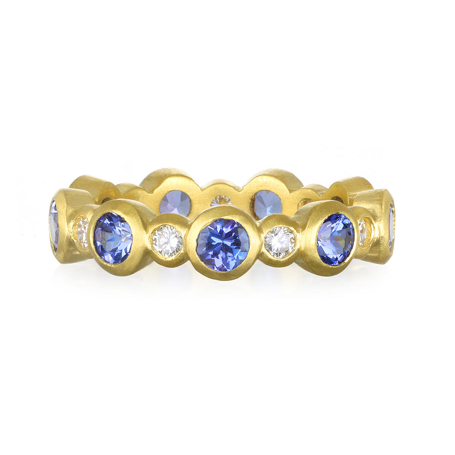 Tanzanite and Diamond Eternity Ring