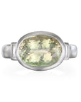 Platinum Celery Tourmaline Ring