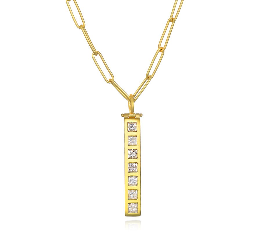 Diamond Bar Pendant