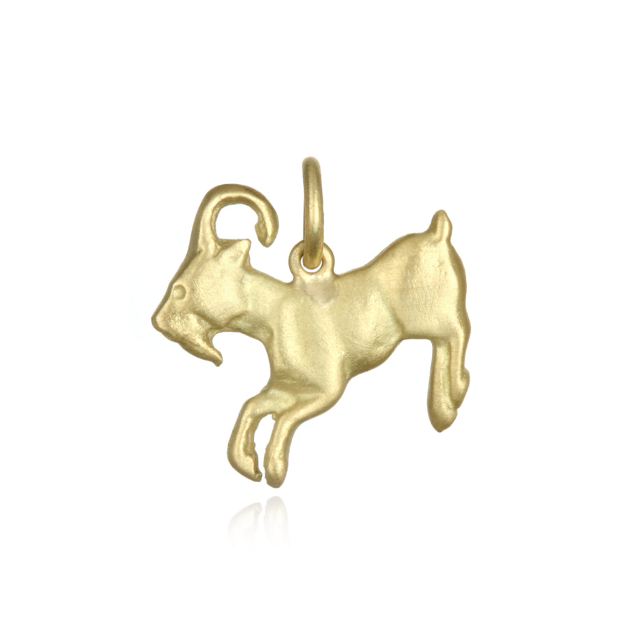 18 Karat Gold Goat Charm