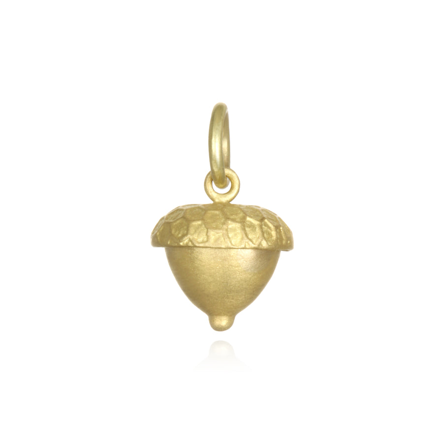 18 Karat Gold Acorn Charm