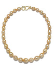18 Karat Gold Golden South Sea Pearl Necklace