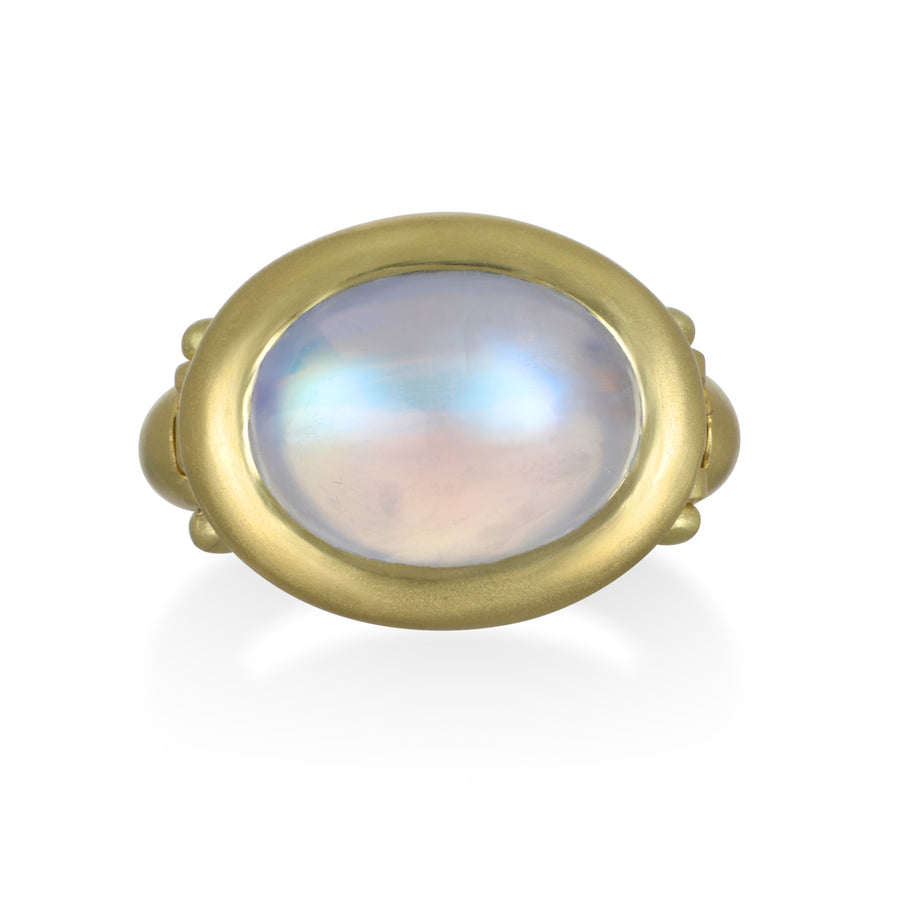 Rainbow Moonstone Ring