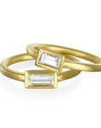 18 Karat Gold Diamond Baguette Bezel Ring-.40 Carats