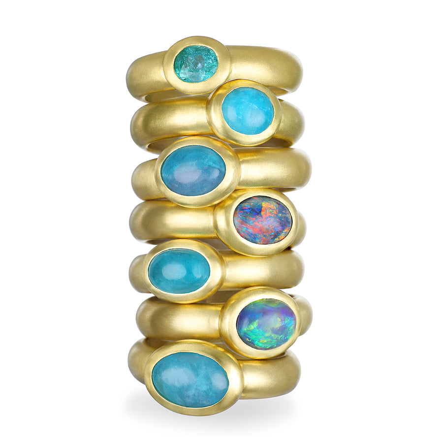Paraiba Tourmaline Bezel Ring