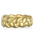 18 Karat Gold Wide Braided Stack Ring