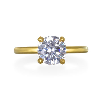 18 Karat Gold 4-Prong Solitaire Mounting - Diamond sold separately
