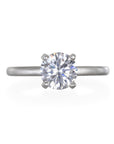 Platinum 4-Prong Solitaire Mounting - Diamond sold separately